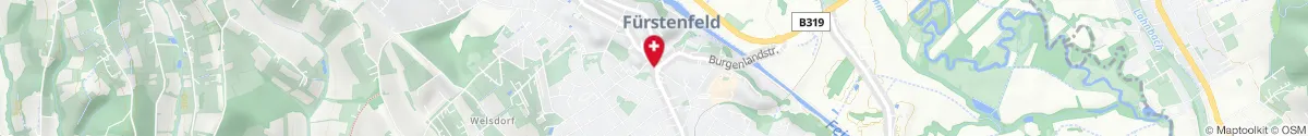 Kartendarstellung des Standorts für Panther Apotheke in 8280 Fürstenfeld